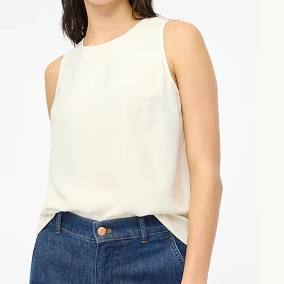 J. Crew Factory BY429 Sleeveless button-back shell NWT - Picture 1 of 12